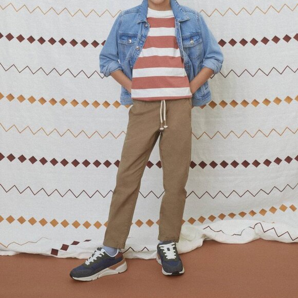 MANGOKIDS Elastic-Waist Straight Pants 7 - Picture 5 of 10